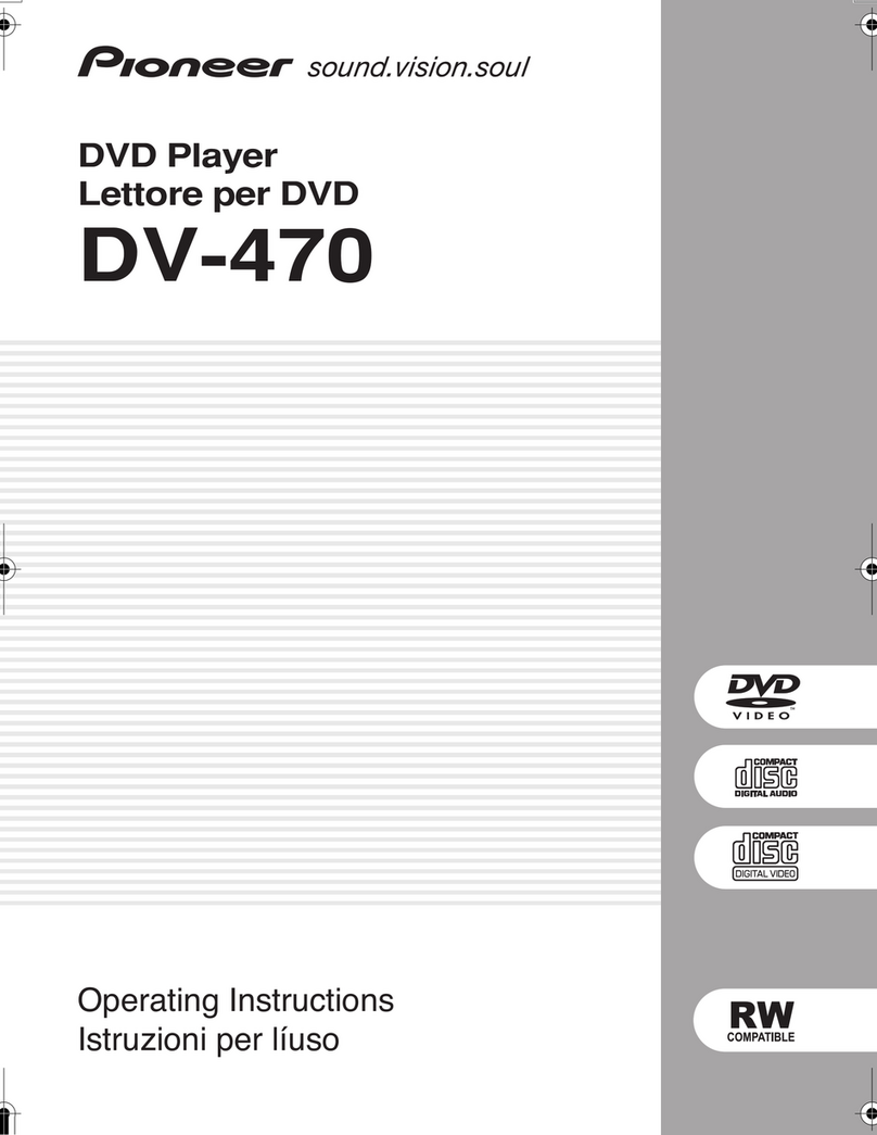 Pioneer DV-470 operating instructions