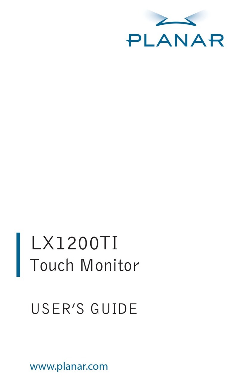 Planar Touch Monitor LX1200TI User manual
