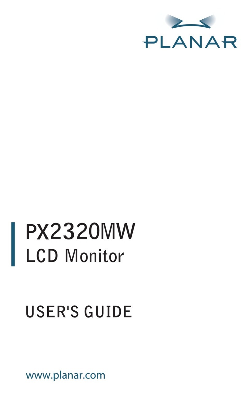 Planar PX23MW User manual Planar PX23MW User manual