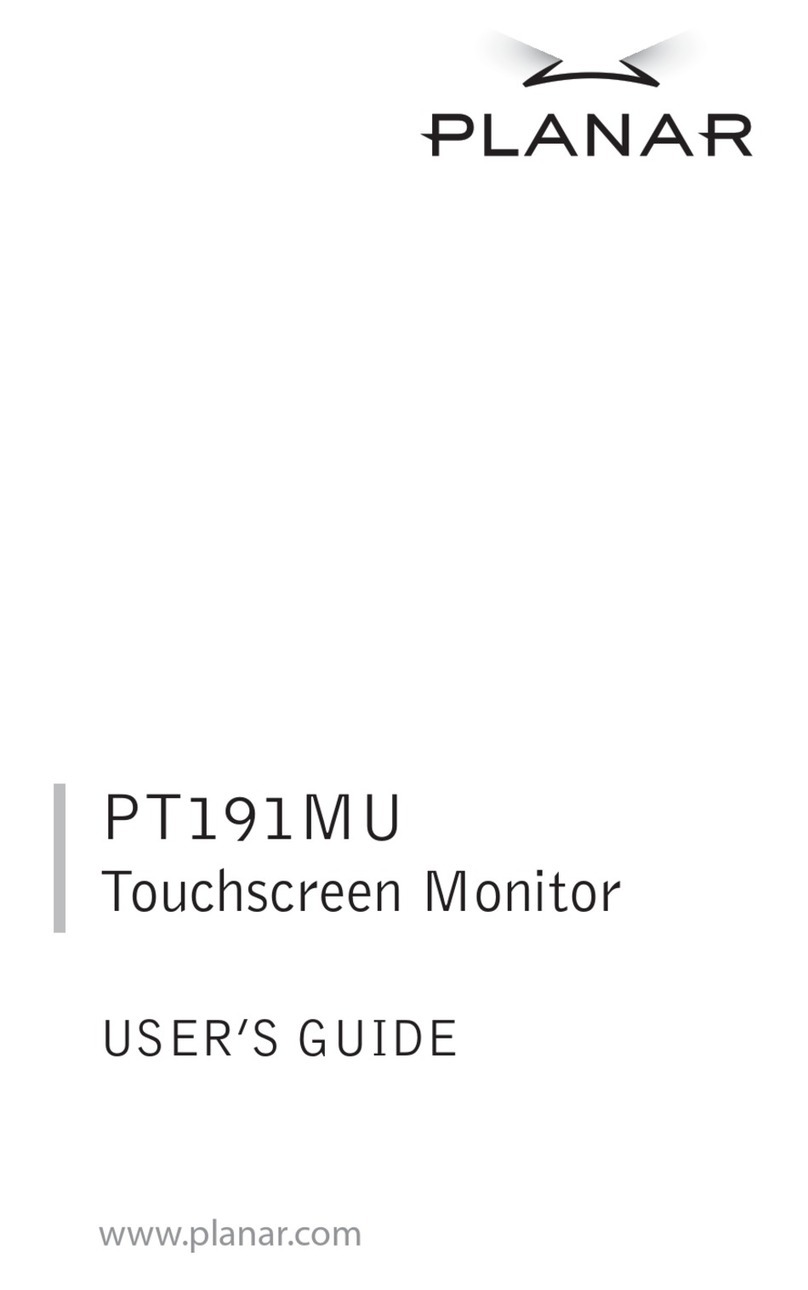 Planar PT191MU User manual Planar PT191MU User manual