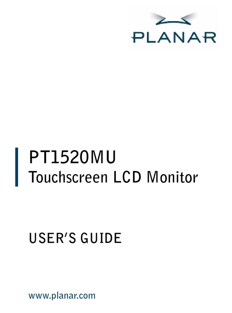 Planar PT1520MU User manual Planar PT1520MU User manual