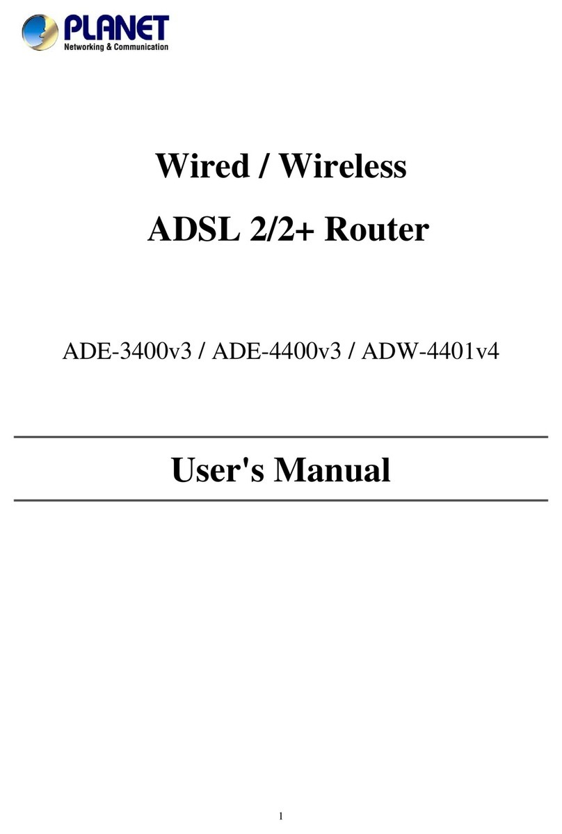 Planet Networking & Communication ADE-4400v3 User manual Planet Networking & Communication ADE-4400v3 User manual