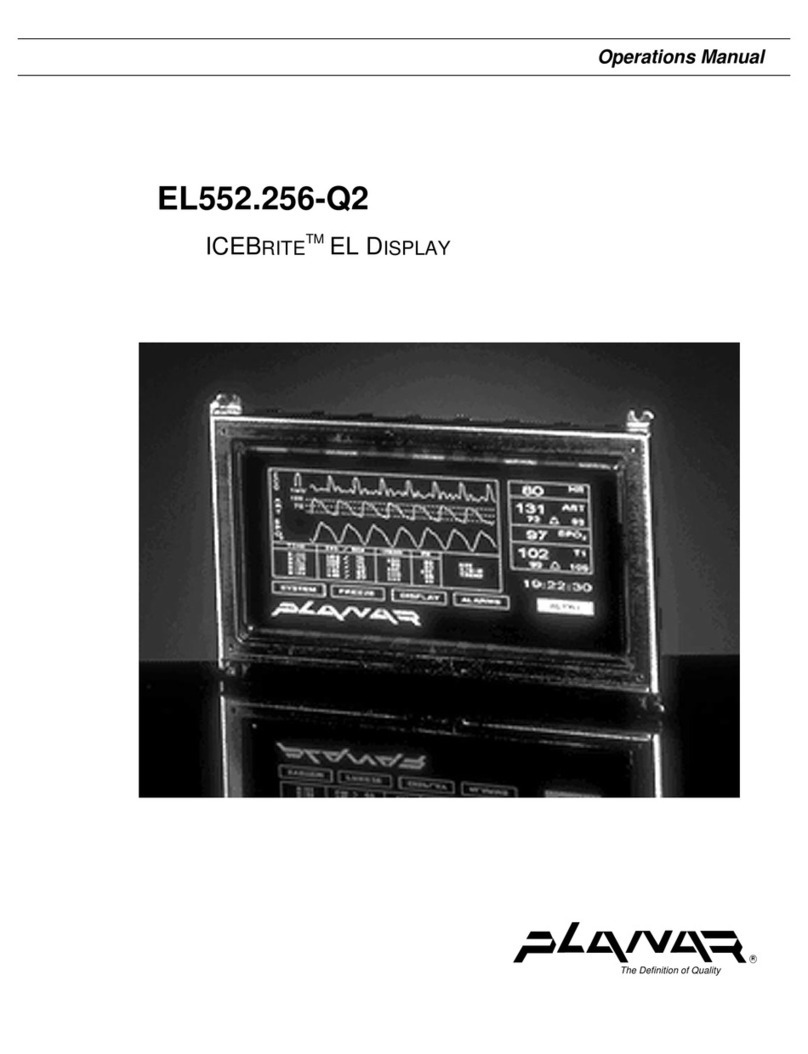 Planar ICEBrite EL Display EL552.256-Q2 User manual