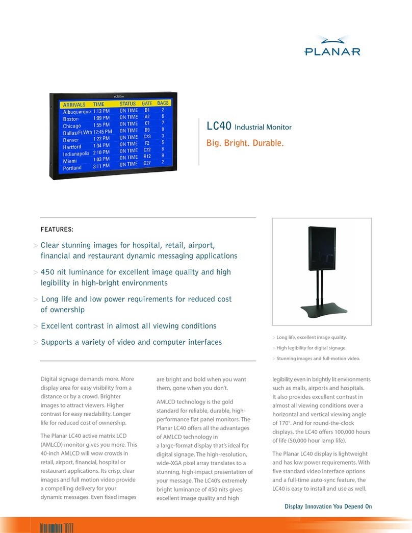 Planar LC40 User manual Planar LC40 User manual