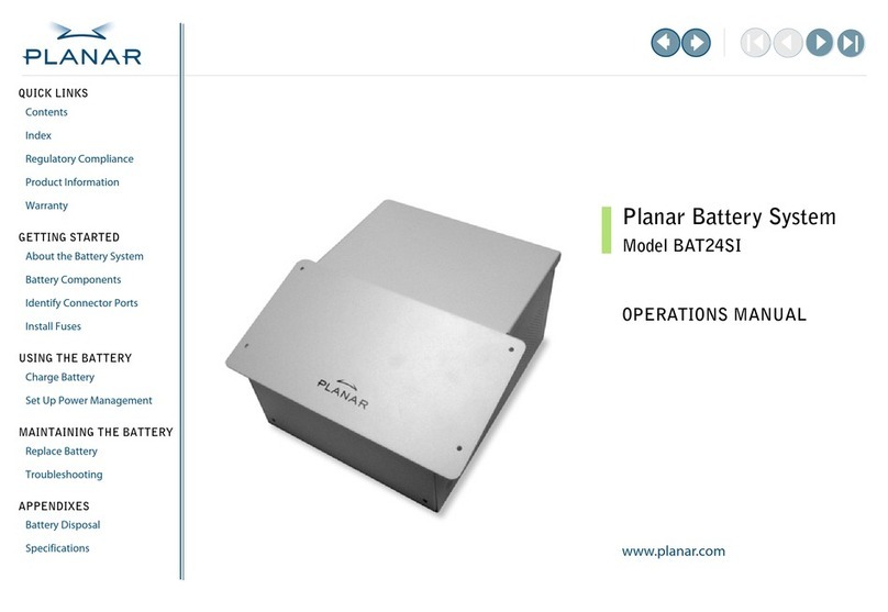 Planar BAT24SI Operation manual