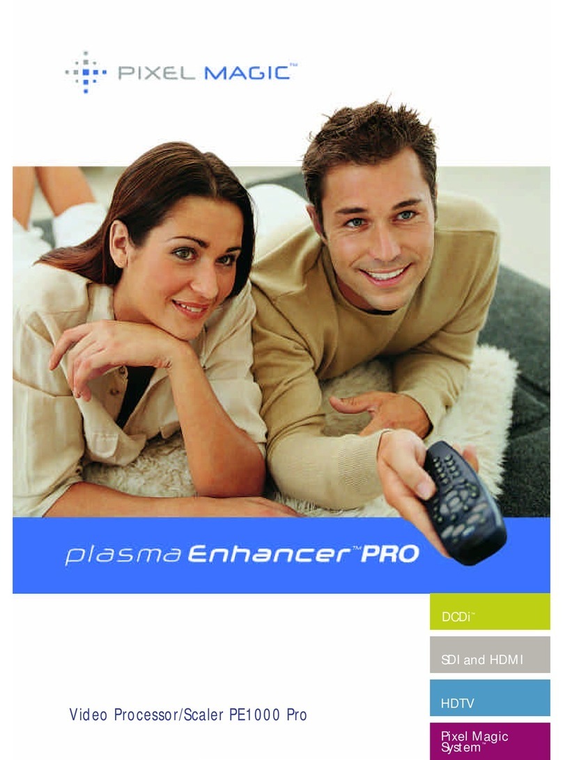 Pixel Magic Systems plasma Enhancer PE1000 PRO Brochure & specs