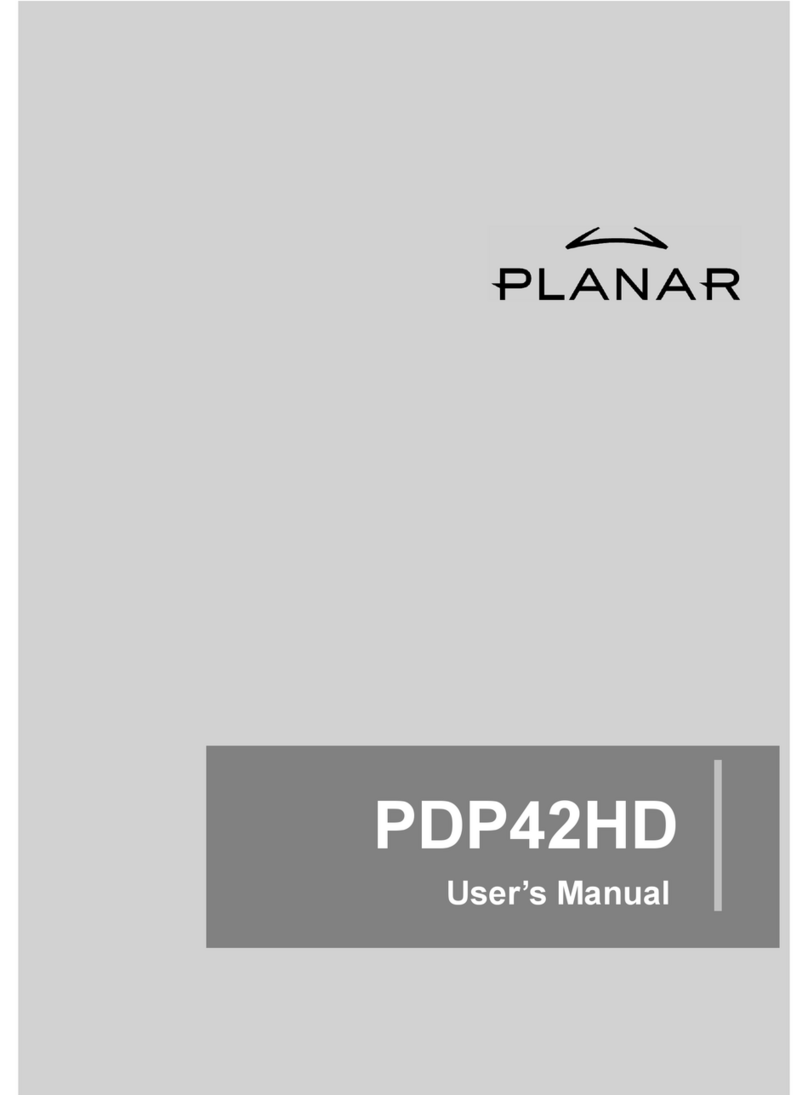 Planar PDP42HD User manual Planar PDP42HD User manual