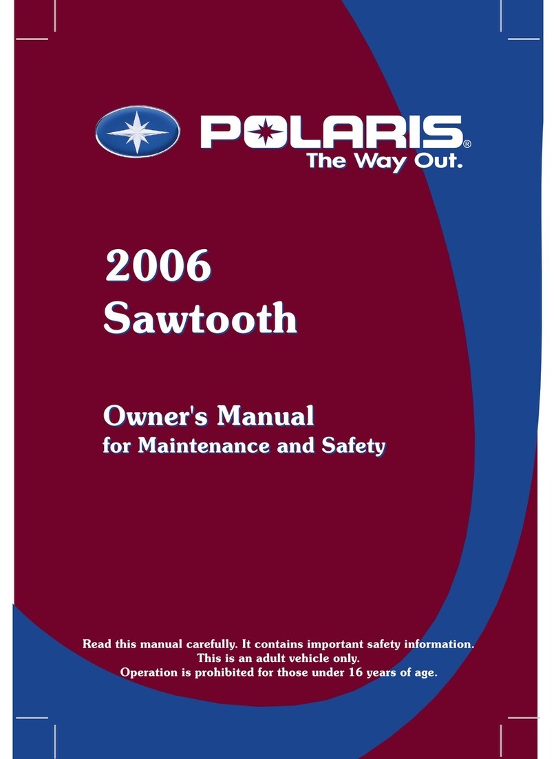 Polaris Sawtooth owner's manual