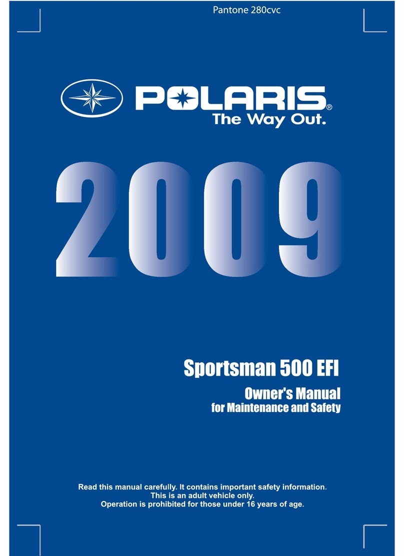Polaris Sportsman 9921828 User manual Polaris Sportsman 9921828 User manual