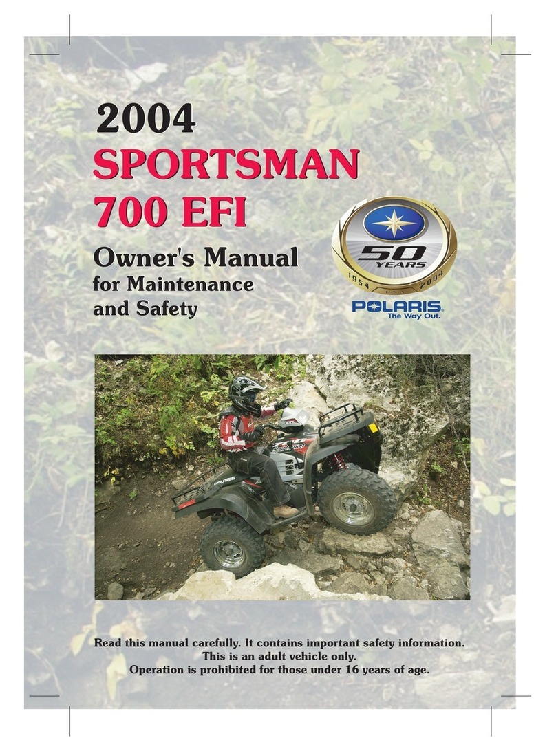 Polaris Sportsman 700 EFI X2 owner's manual