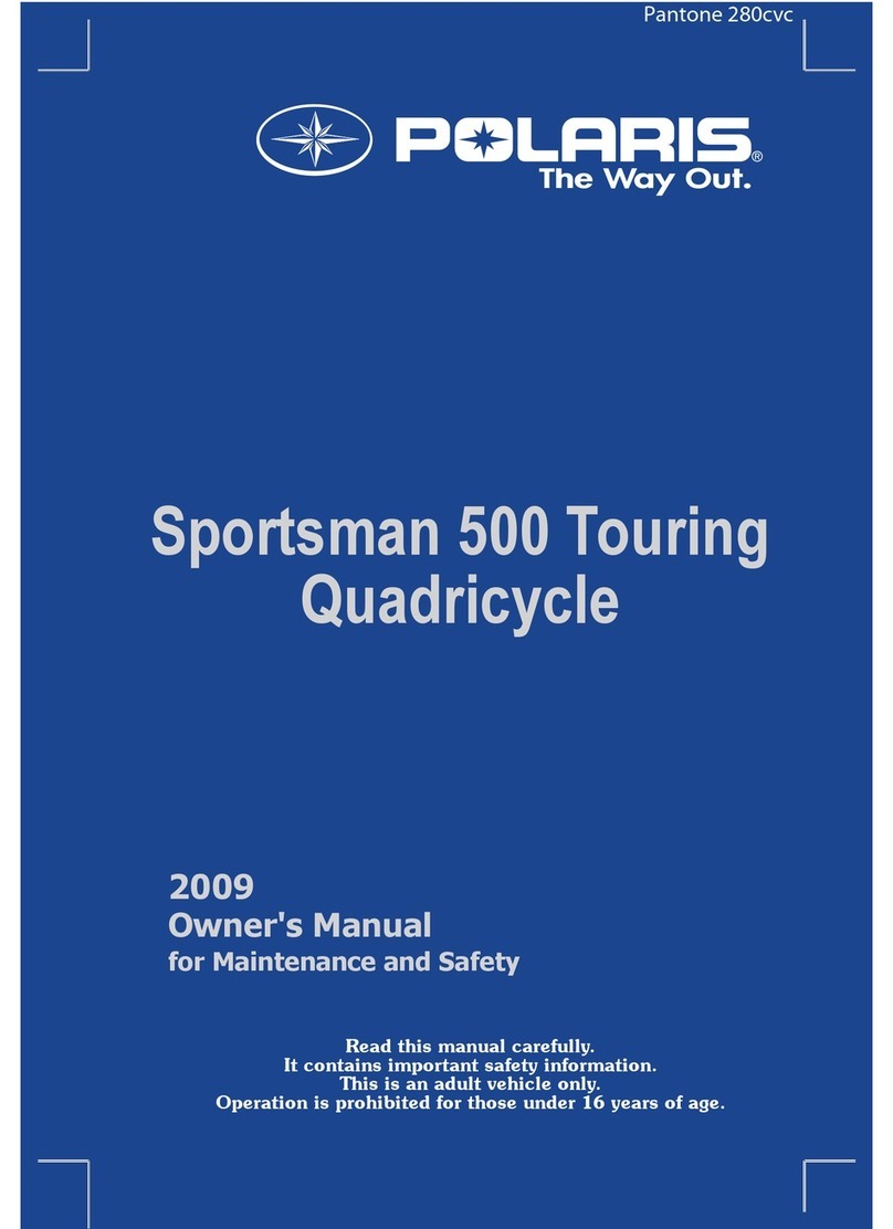 Polaris Sportsman 500 Touring Quadricycle User manual