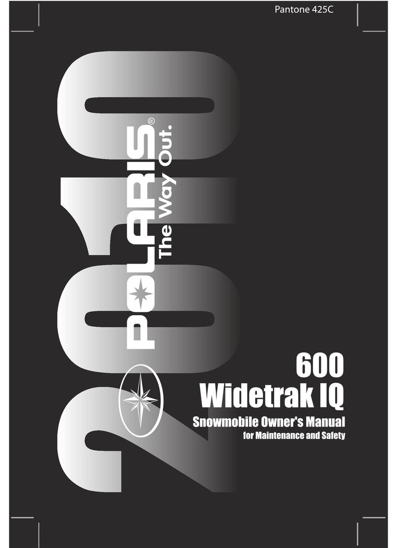 Polaris 600 IQ Widetrak User manual Polaris 600 IQ Widetrak User manual