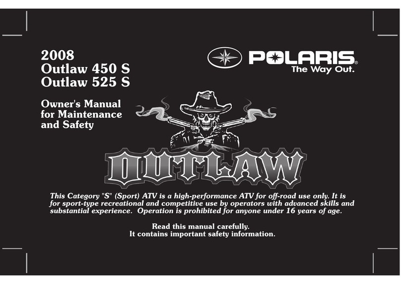 Polaris Outlaw 450 MXR User manual