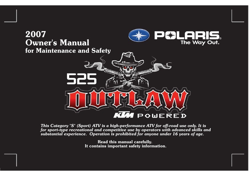 Polaris Outlaw 9921123 User manual
