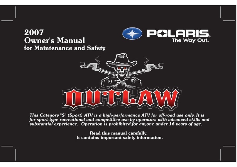 Polaris Outlaw 9920783 User manual