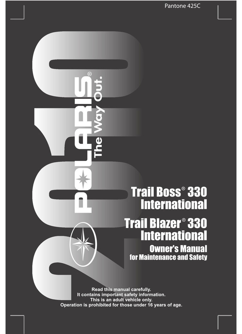 Polaris 9922462 Owner's manual for maintenance and safety