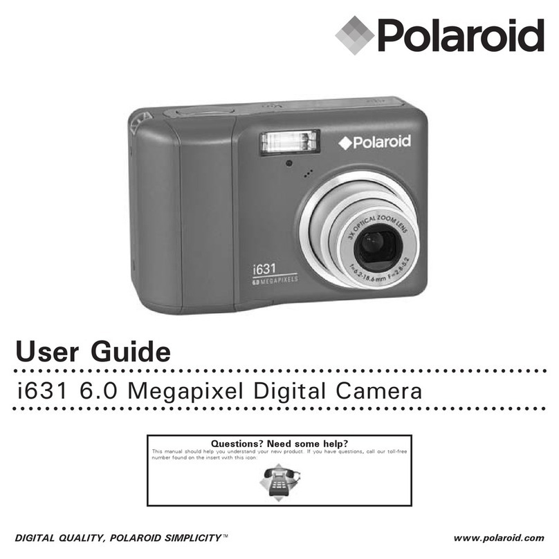 Polaroid i631 - 6MP 3x Optical/4x Digital Zoom Camera User manual