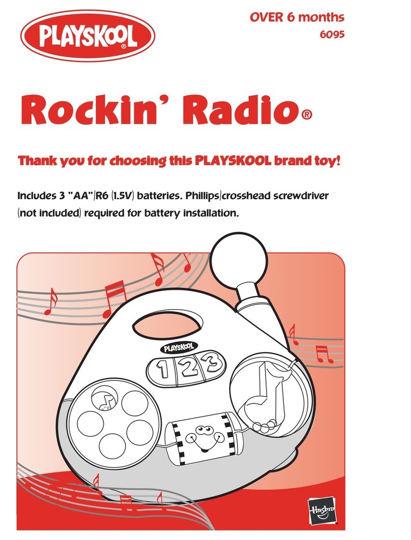 Playskool Rockin' Radio 6095 User manual Playskool Rockin' Radio 6095 User manual