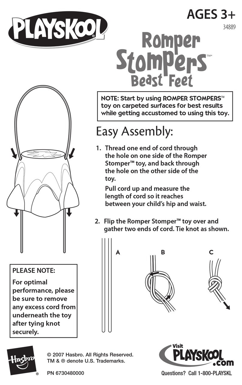 Playskool Romper Stompers Beast Feet 34889 User manual Playskool Romper Stompers Beast Feet 34889 User manual