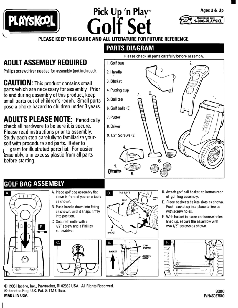 Playskool Pick Up 'n Play Golf Set User manual Playskool Pick Up 'n Play Golf Set User manual