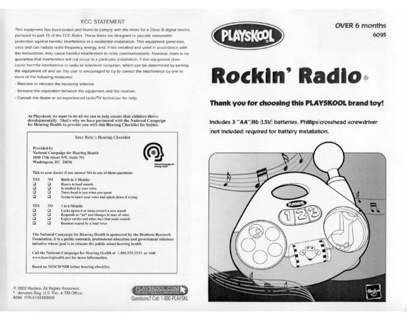 Playskool Rockin' Radio User manual