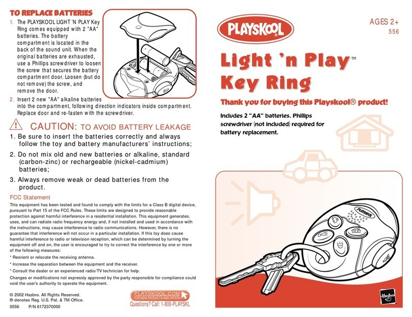 Playskool Light 'n Play Key Ring 556 User manual