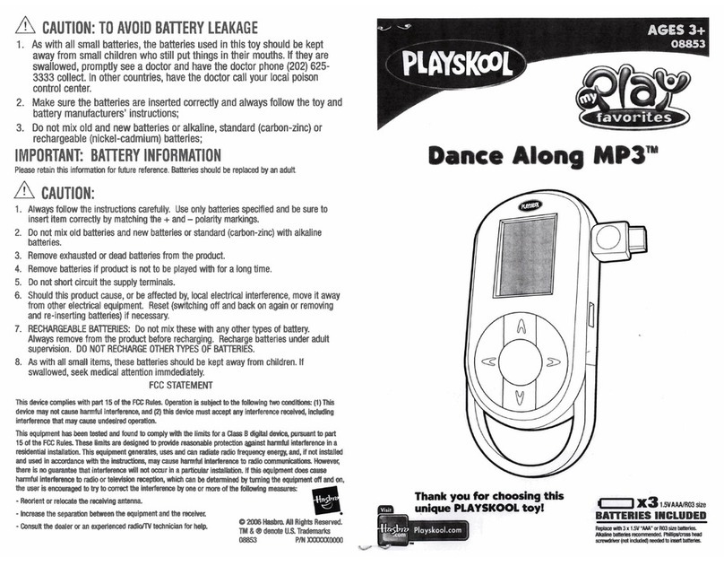 Playskool Dance Along MP3 08853 instruction manual