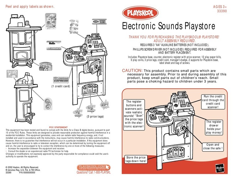 Playskool Electronic Sounds Playstore 33390 User manual