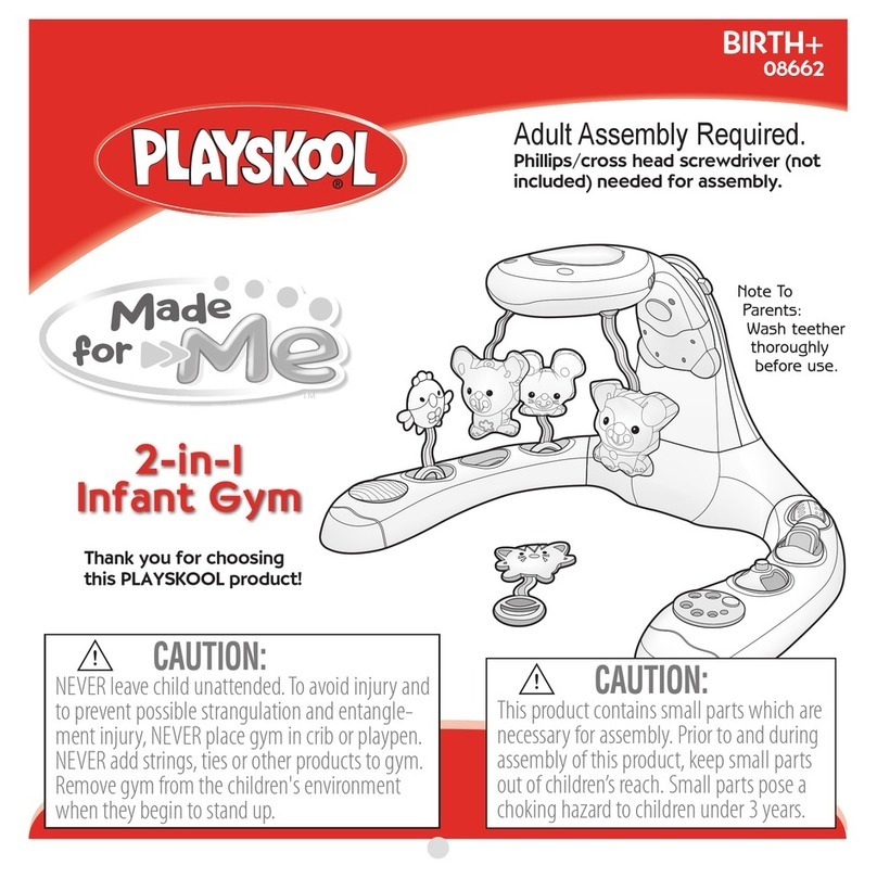 Playskool 2-in-1 Infant Gym 08662 instruction manual