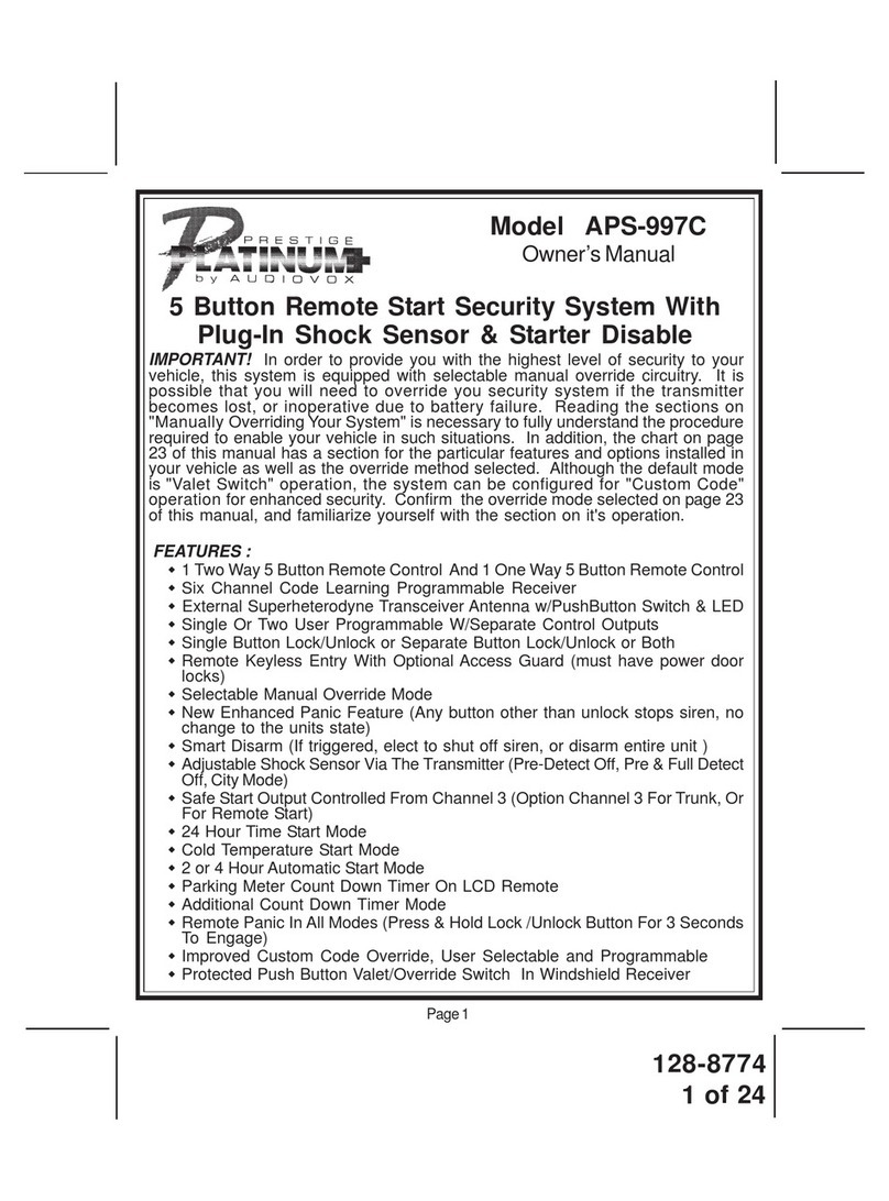 Platinum APS-997C owner's manual