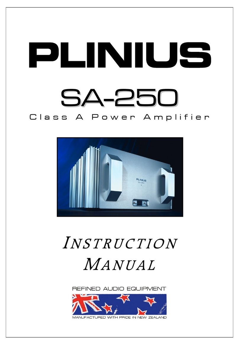 Plinius SA-250 User manual