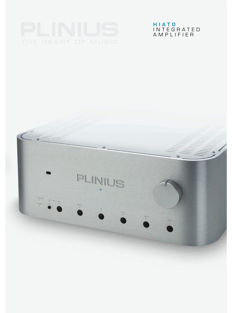 Plinius Integrated Amplifier Hiato User manual