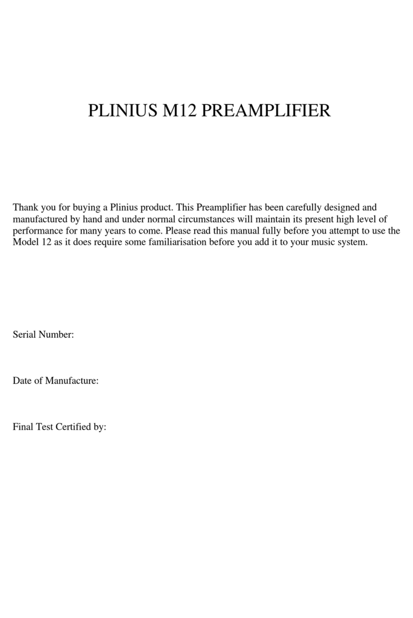 Plinius M12 User manual