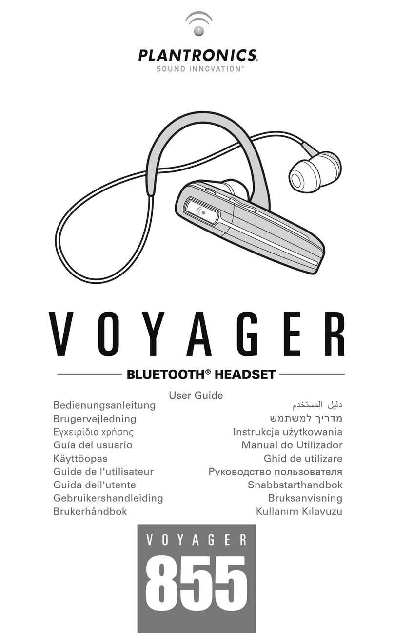 Plantronics Voyager 855 User manual