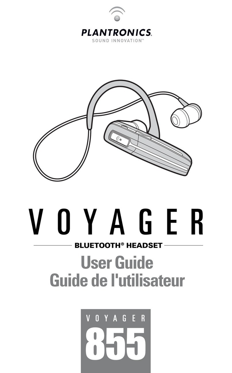 Plantronics Voyager 855 User manual
