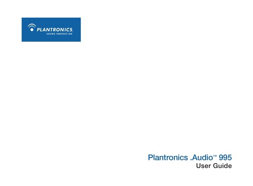 Plantronics .Audio 995 User manual Plantronics .Audio 995 User manual