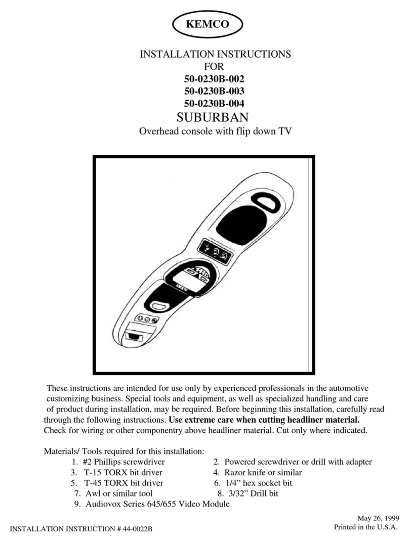 Kemco 50-0230B-002 installation instructions
