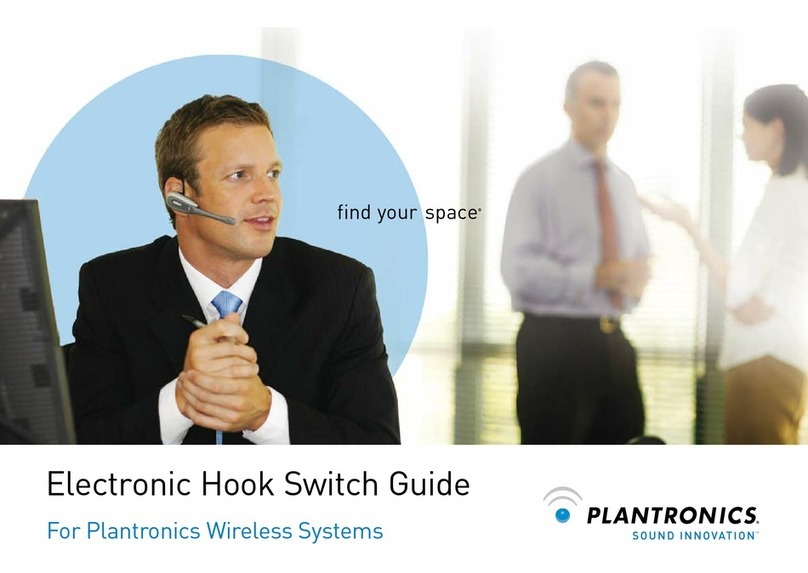 Plantronics Electronic Hook Switch manual Plantronics Electronic Hook Switch manual