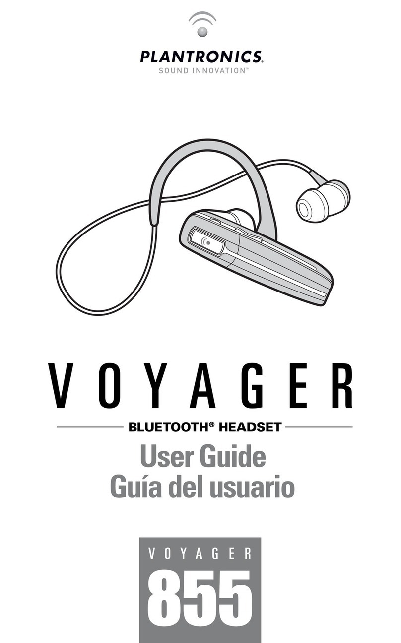 Plantronics VOYAGER855 User manual
