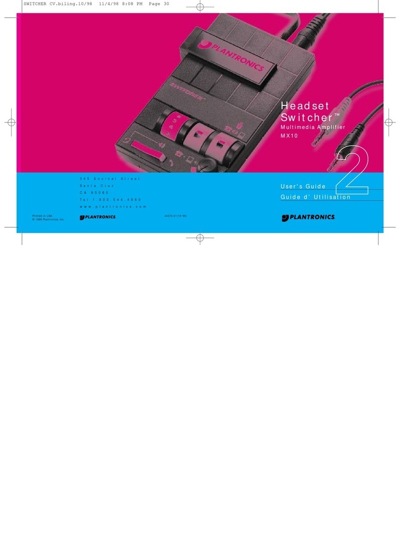 Plantronics MX10 user guide