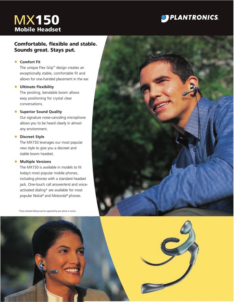 Plantronics MX MX 150 Brochure & specs