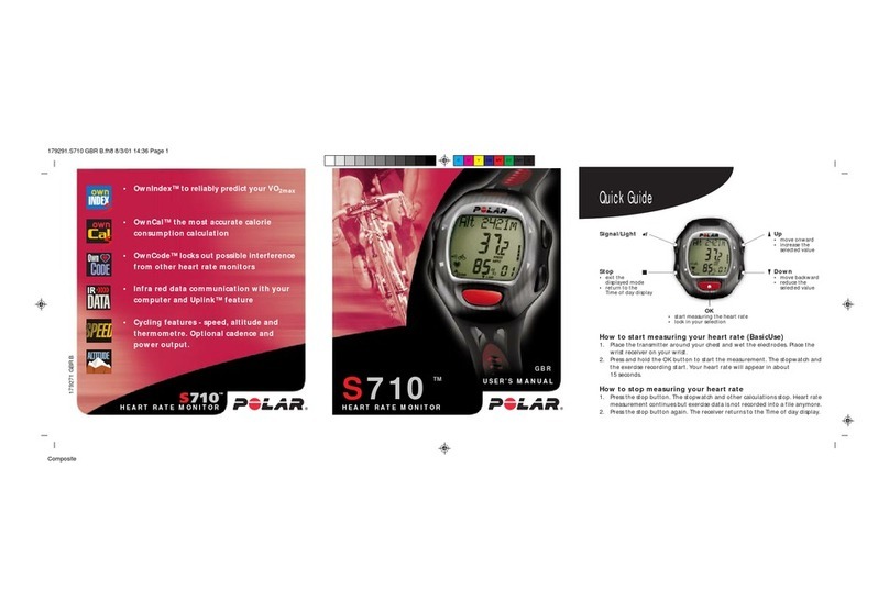 Polar Electro S710 user manual