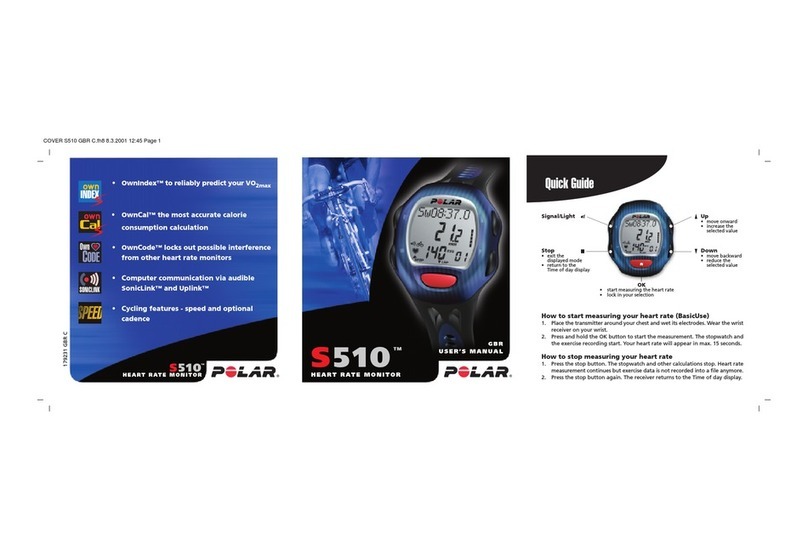 Polar Electro S510 user manual Polar Electro S510 user manual