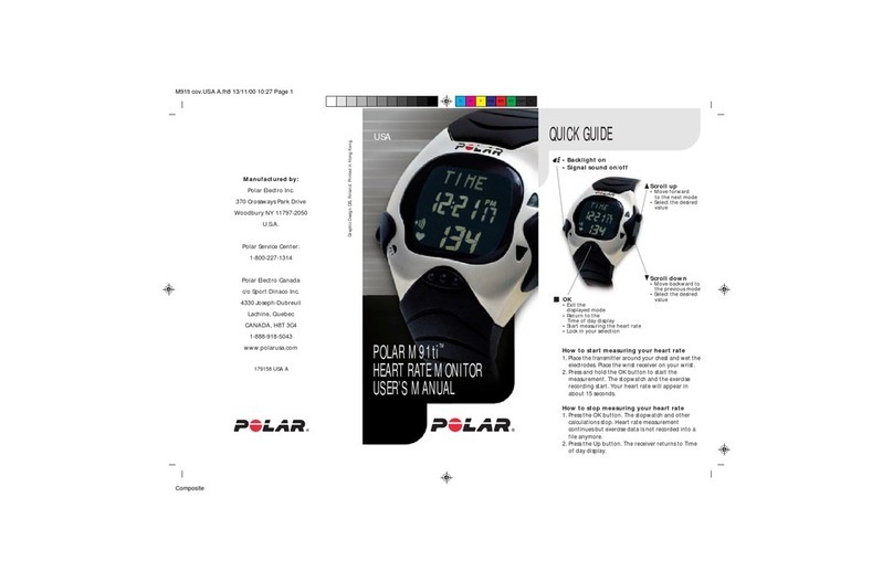 Polar Electro M91ti user manual