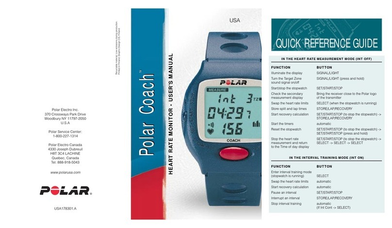 Polar Electro Polar COACH User manual