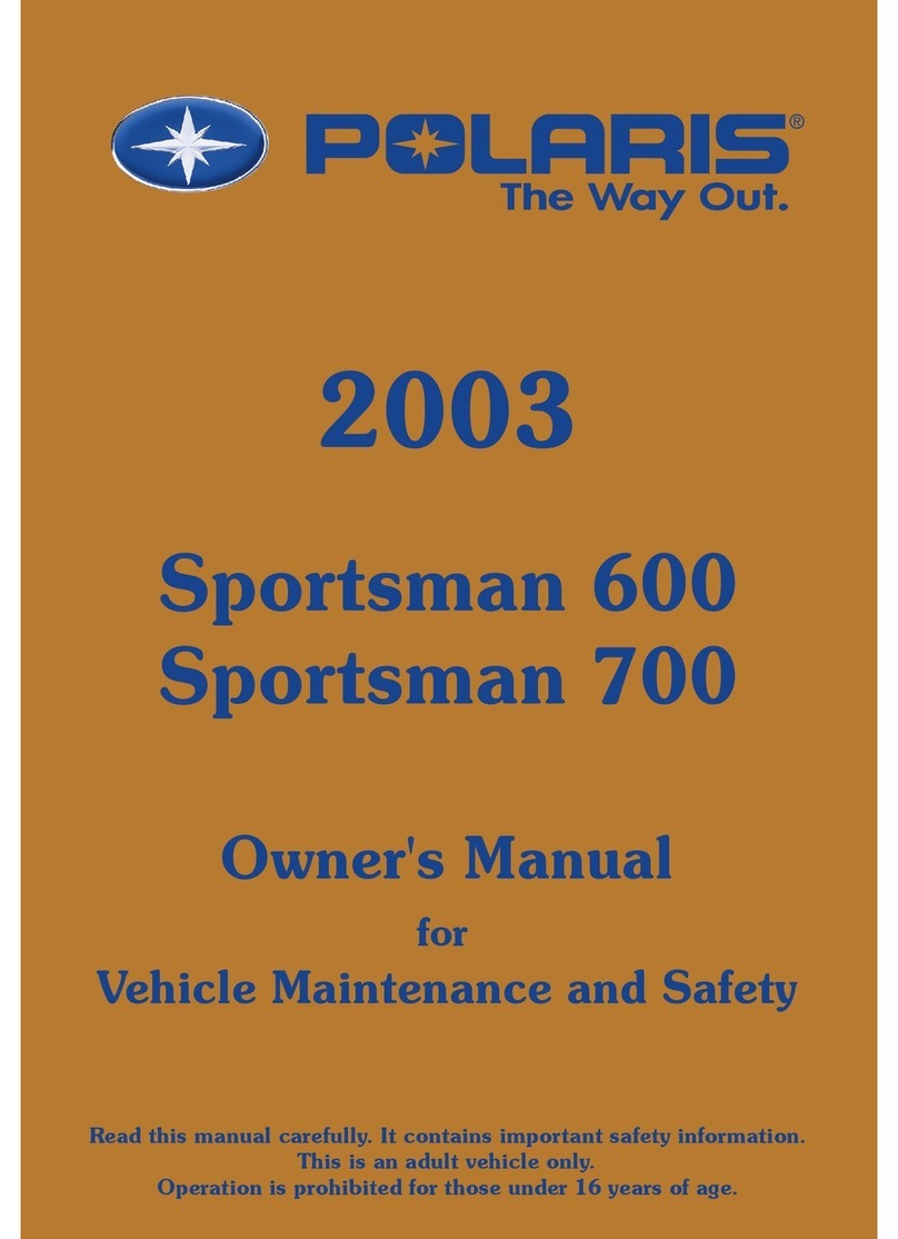 Polaris 600 Dragon SP User manual