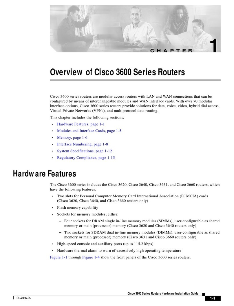 Cisco 3600 Series User manual