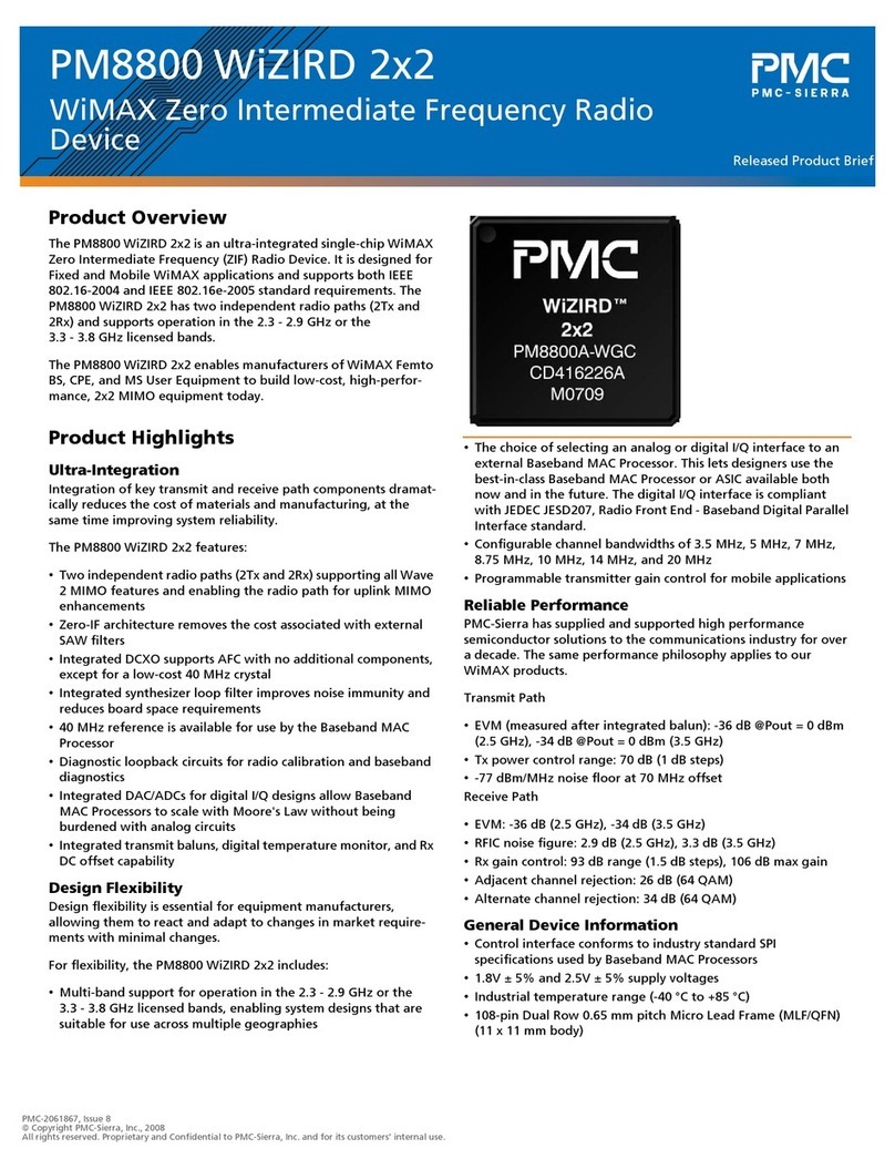 PMC-Sierra M8800 Operating and safety instructions