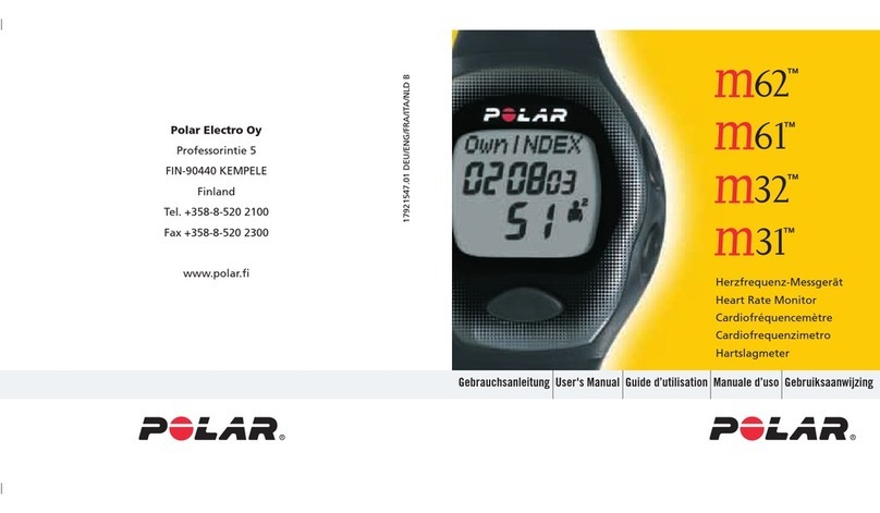 Polar Electro M31 System manual