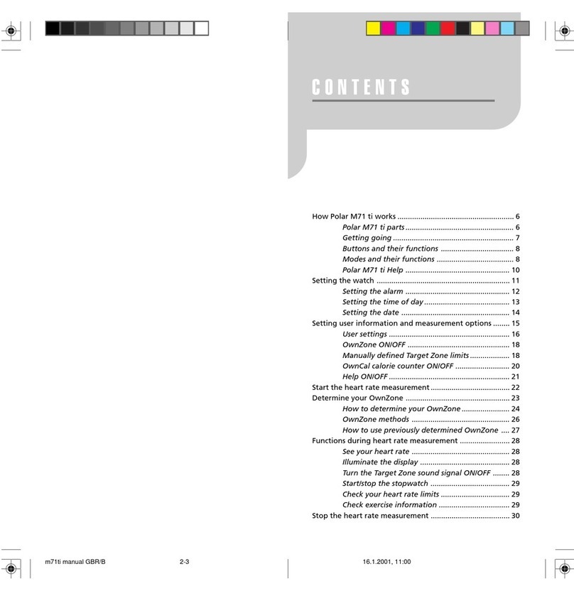 Polar Electro M71 user guide